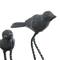 18&#x22; Gray Metal Farmhouse Birds Sculpture